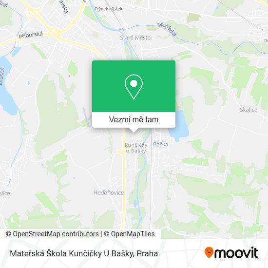 Mateřská Škola Kunčičky U Bašky mapa