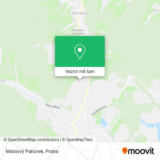 Máslový Pahorek mapa