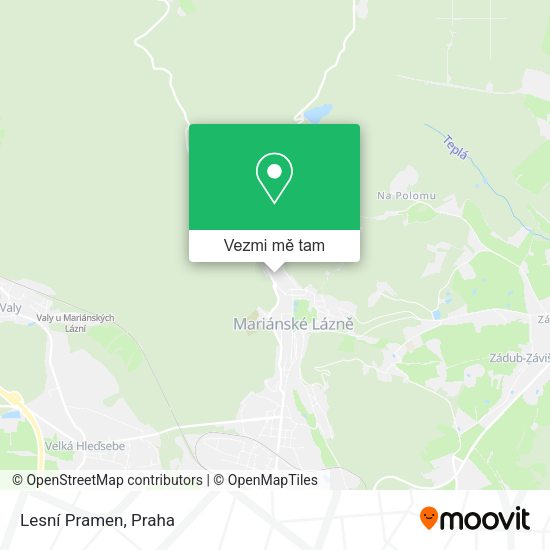 Lesní Pramen mapa
