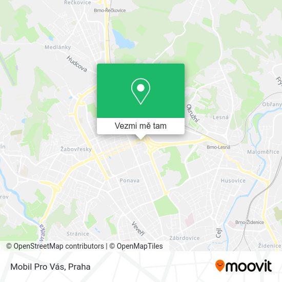 Mobil Pro Vás mapa