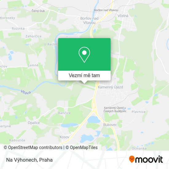 Na Výhonech mapa