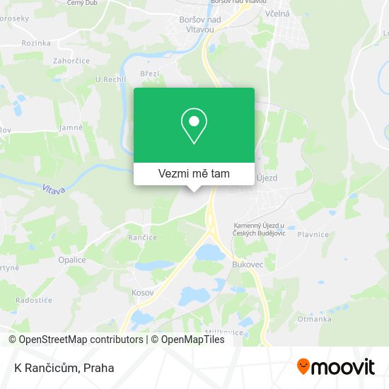 K Rančicům mapa