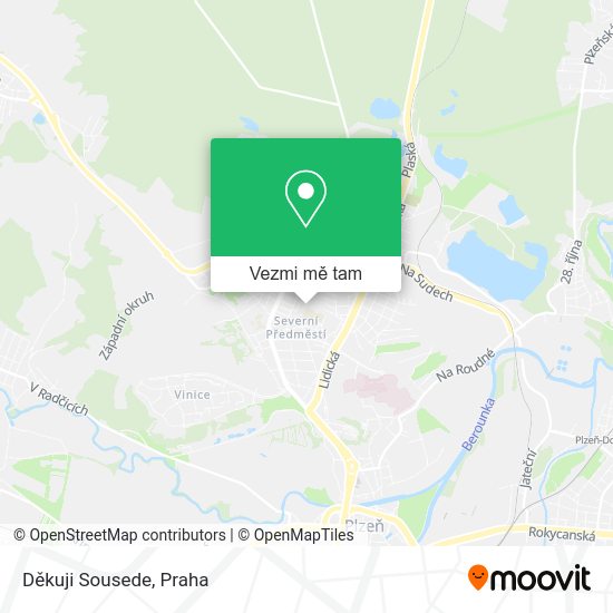 Děkuji Sousede mapa