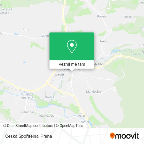 Česká Spořitelna mapa