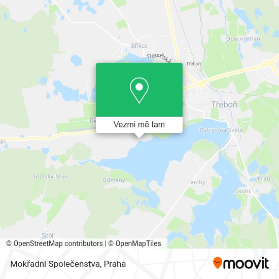 Mokřadní Společenstva mapa