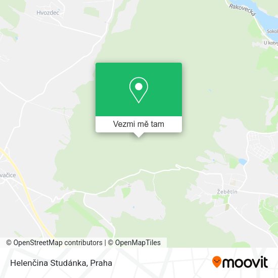 Helenčina Studánka mapa