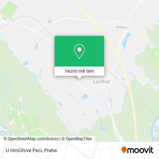 U Hrnčířové Peci mapa