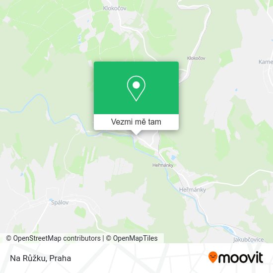 Na Růžku mapa