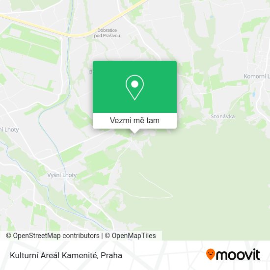 Kulturní Areál Kamenité mapa