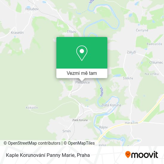 Kaple Korunování Panny Marie mapa