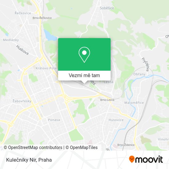 Kulečníky Nir mapa