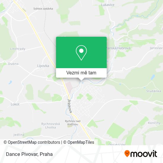 Dance Pivovar mapa