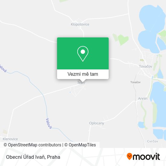 Obecní Úřad Ivaň mapa