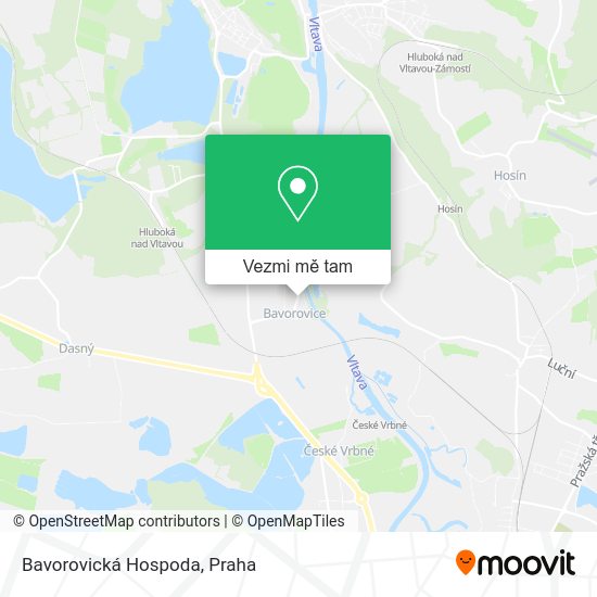 Bavorovická Hospoda mapa