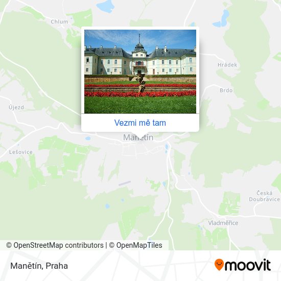 Manětín mapa