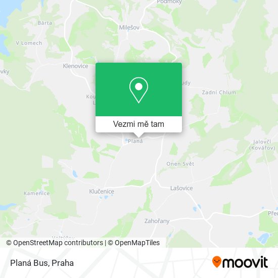 Planá Bus mapa