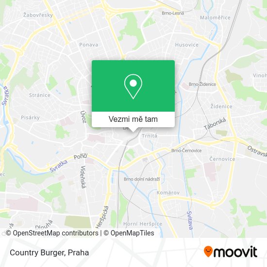 Country Burger mapa