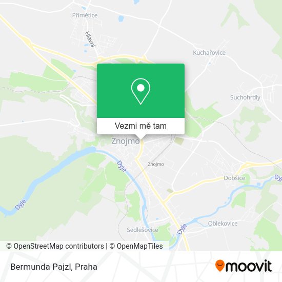 Bermunda Pajzl mapa