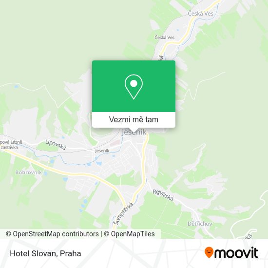 Hotel Slovan mapa