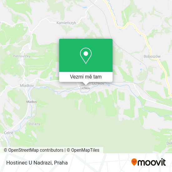 Hostinec U Nadrazi mapa