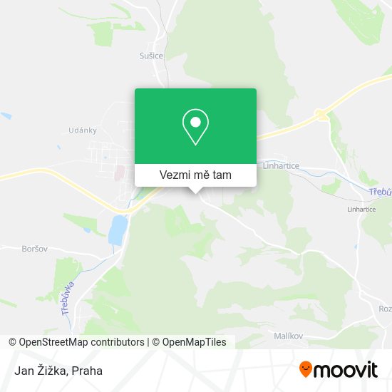 Jan Žižka mapa