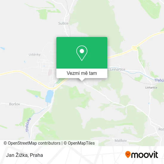 Jan Žižka mapa