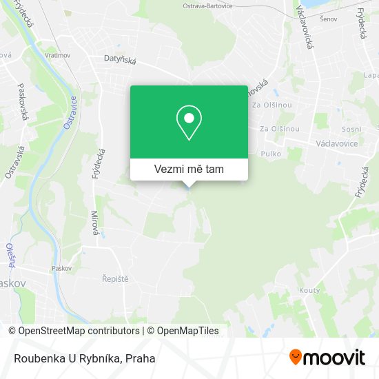Roubenka U Rybníka mapa
