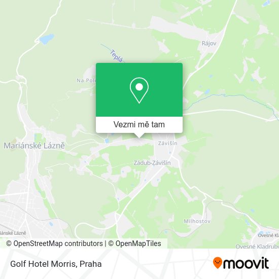 Golf Hotel Morris mapa