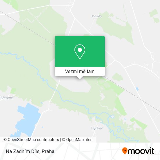 Na Zadním Díle mapa