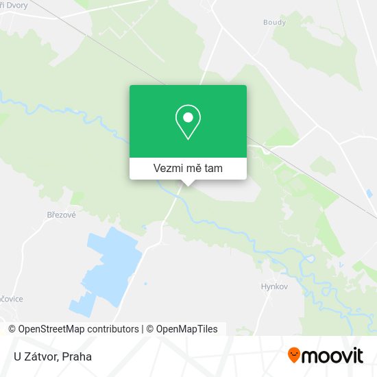 U Zátvor mapa