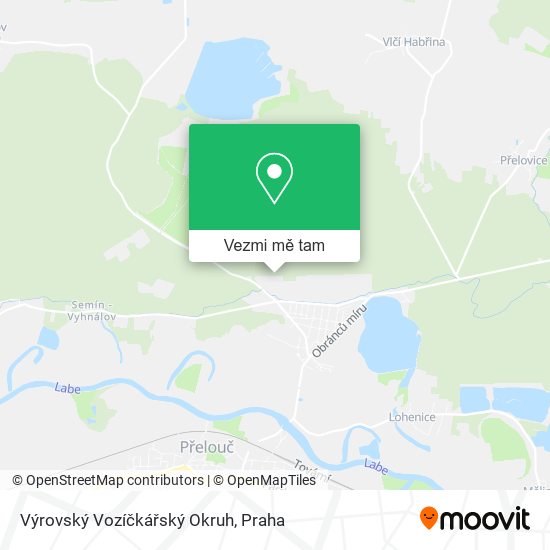Výrovský Vozíčkářský Okruh mapa