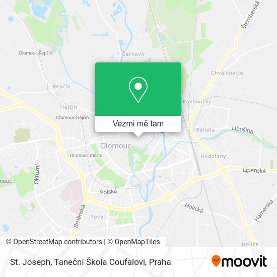 St. Joseph, Taneční Škola Coufalovi mapa