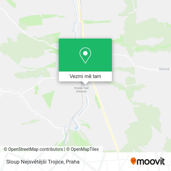 Sloup Nejsvětější Trojice mapa