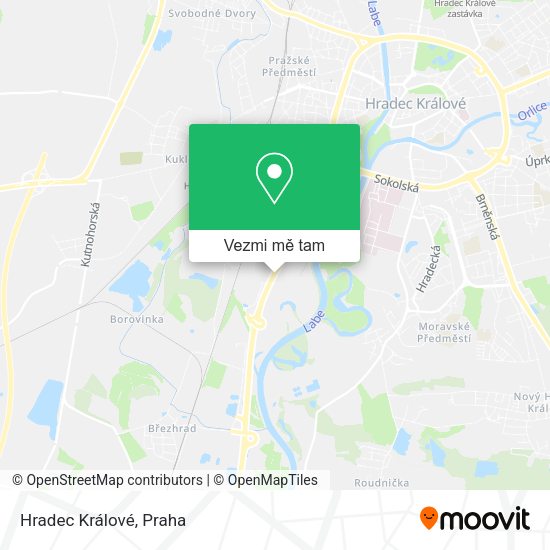 Hradec Králové mapa