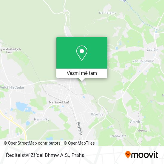 Ředitelství Zřídel Bhmw A.S. mapa