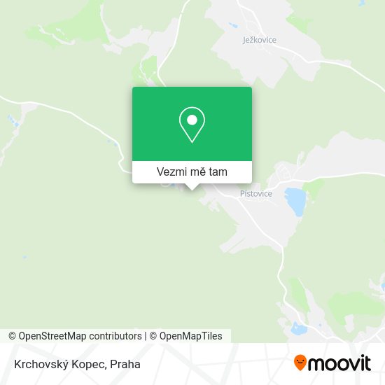 Krchovský Kopec mapa