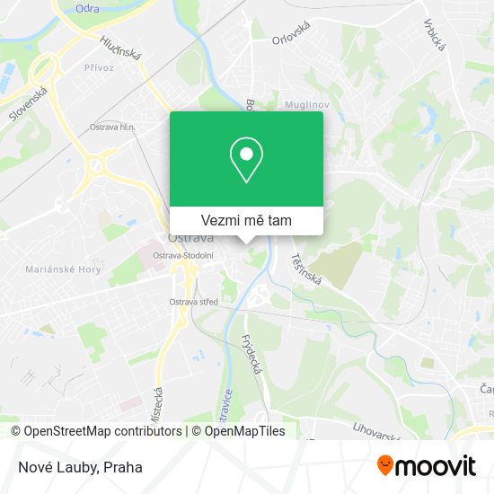 Nové Lauby mapa