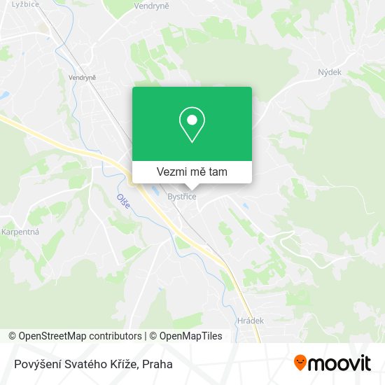 Povýšení Svatého Kříže mapa