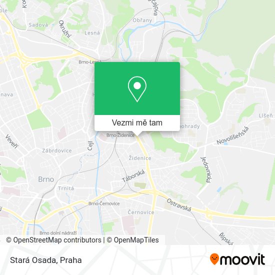 Stará Osada mapa