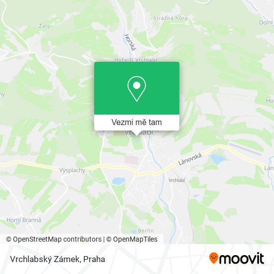 Vrchlabský Zámek mapa
