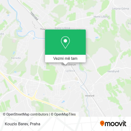 Kouzlo Barev mapa