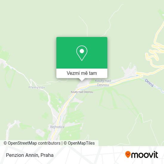 Penzion Annín mapa