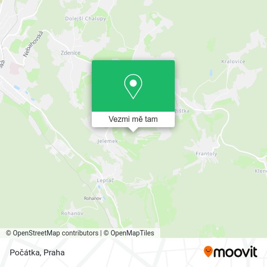 Počátka mapa