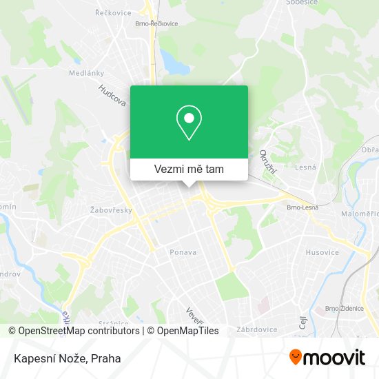Kapesní Nože mapa