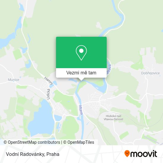 Vodní Radovánky mapa
