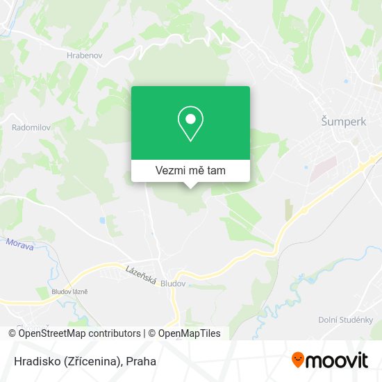 Hradisko (Zřícenina) mapa