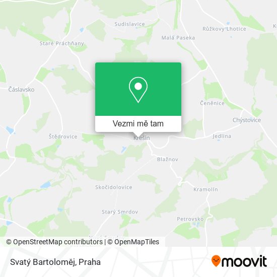 Svatý Bartoloměj mapa
