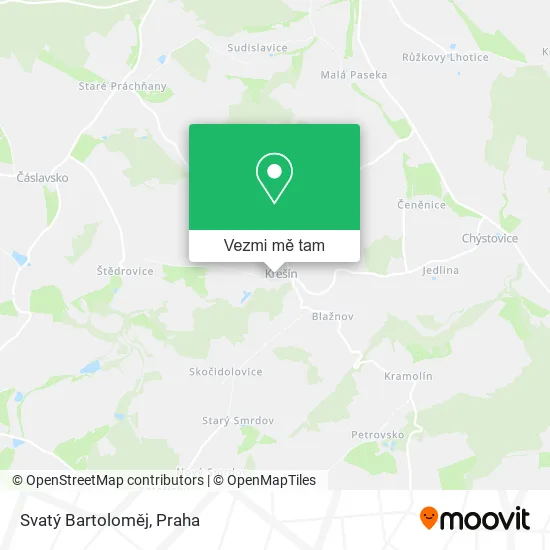 Svatý Bartoloměj mapa