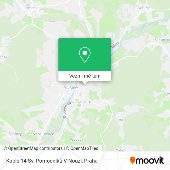 Kaple 14 Sv. Pomocníků V Nouzi mapa