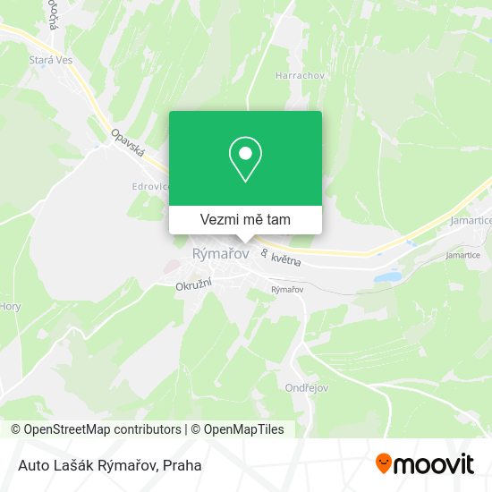 Auto Lašák Rýmařov mapa